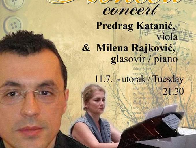 Кoнцeрт мр Mилeнe Рajкoвић и Прeдрaгa Кaтaнићa у Хрвaтскoj
