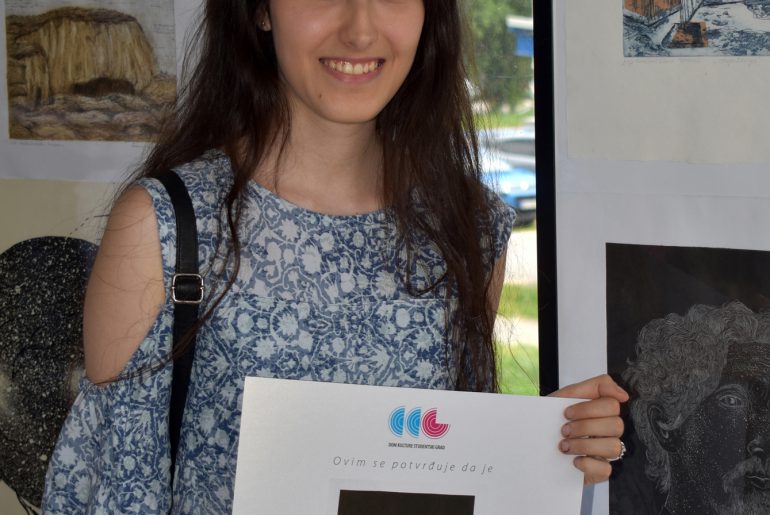 Студенткињи Олги Арсић похвала жирија XXI Бијенала студентске графике Србије у Београду