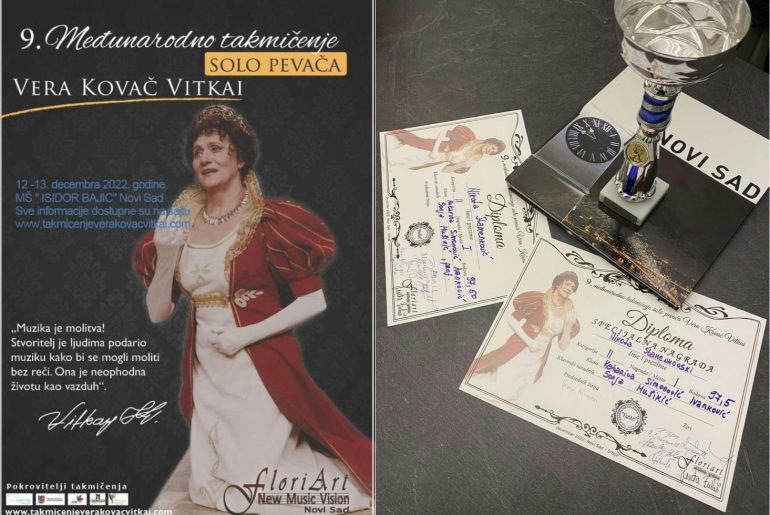 Студент Никола Стаменковић из класе проф. мр Катарине Симоновић Иванковић освојио I награду на IX Међународном такмичењу соло певача “Вера Ковач Виткаи”