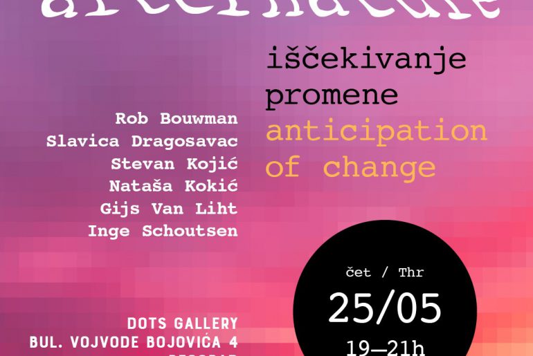 Славица Драгосавац, учесник изложбе “Афтернатуре“, уметника из Србије и Холандије, у галерији “Дотс” у Београду