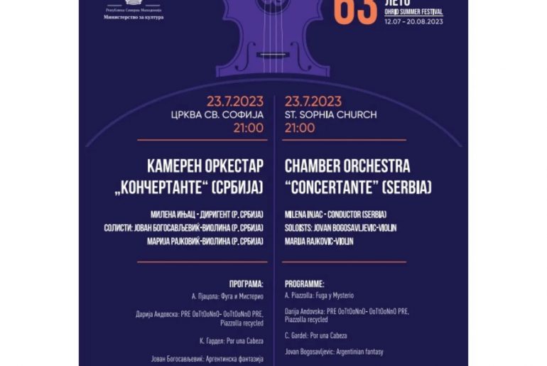 По речима критике, ,,Освежење 63. Охридског лета” – Овацијама испраћен репрезентативни камерни оркестар Факултета уметности “Кончертанте” под диригентским вођством маестре др ум. Милене Ињац са једног од највећих фестивала у Европи, 63. међународног фестивала ,,Охридско лето” у Охриду, под покровитељством Министарства културе Републике Северне Македоније