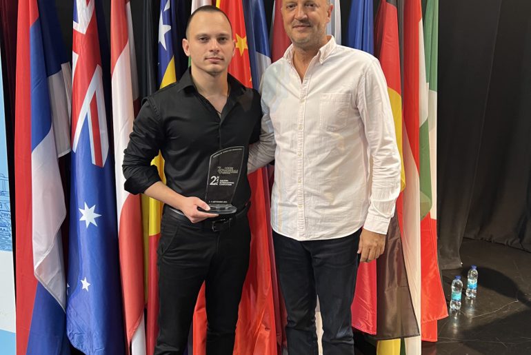 Друго место студенту хармонике Стефану Димитријевићу  на Интернационалном такмичењу “Светски куп” у Бијељини