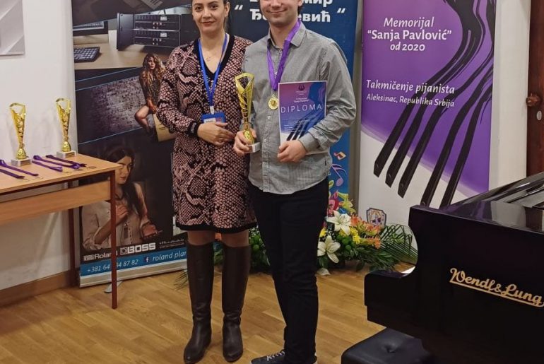 Братислав Ђорђевић лауреат (100 поена) на IV Меморијалном такмичењу “Сања Павловић” у Алексинцу