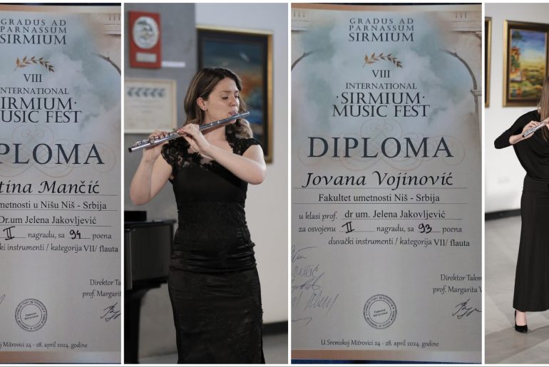 Друга награда Кристини Манчић и Јовани Војиновић на Sirmium Music Festu