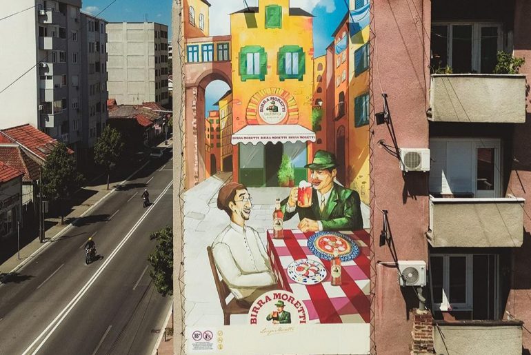 Подржали смо уметност у Нишу и добили нови мегаборд у центру града – рад Ксеније Станковић, студенткиње мастер академских студија Департмана за примењене уметности