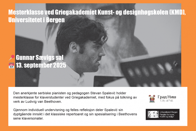 Мајсторски курс Стевана Спалевића на Григ Академији у Бергену