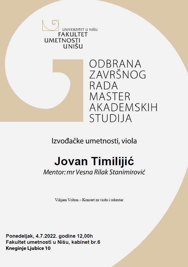 Plakat Jovan Timilijic